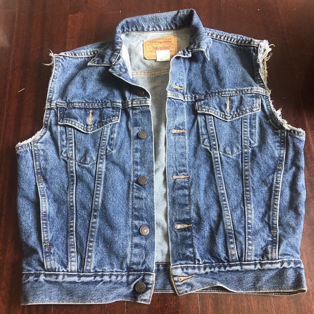 Denim vintage vest lightly worn